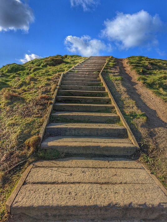 Steps on Porth Island
