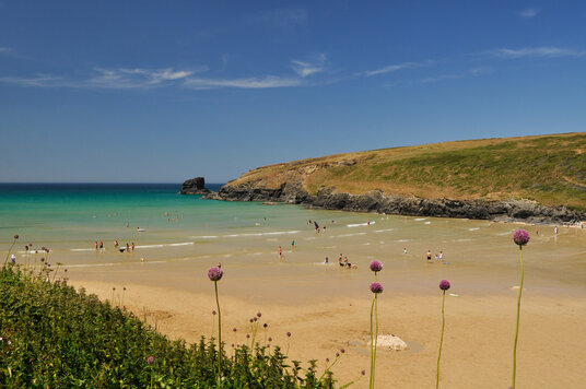 Porthcothan at mid tide