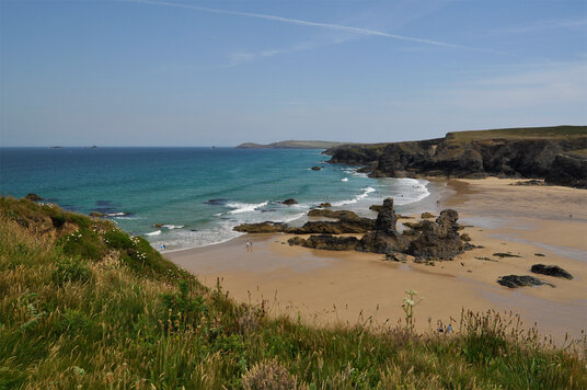 Porthcothan at low tide