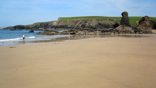Rock formations at Porthcothan
