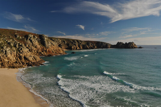 Porthcurno beach
