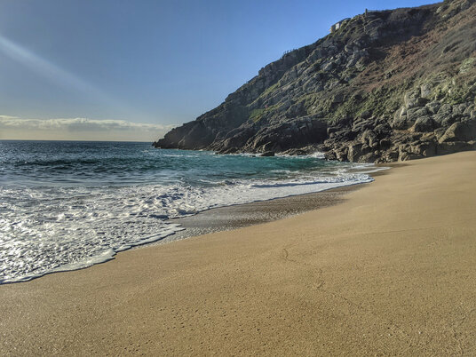 Porthcurno beach