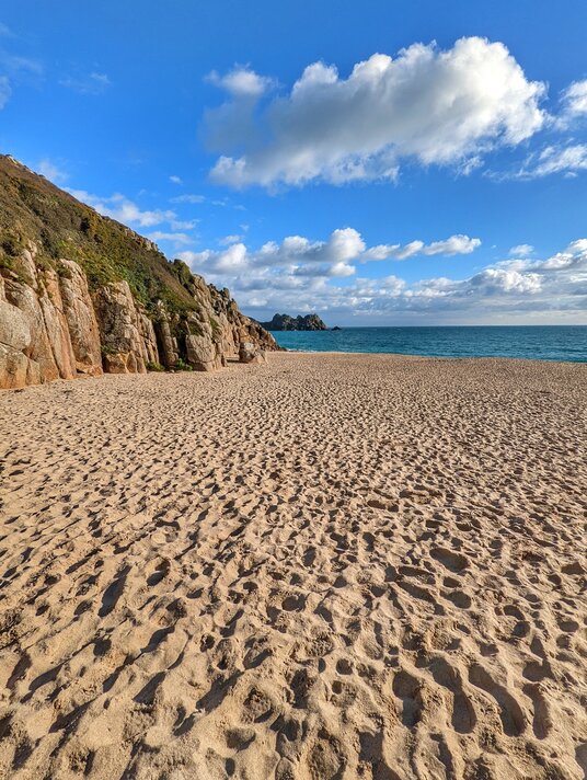 Porthcurno beach