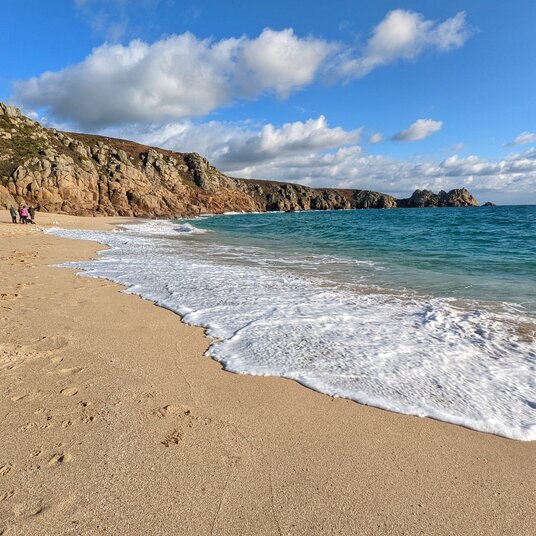 Porthcurno beach