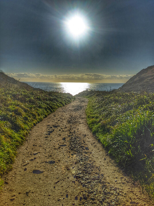 Path to Porthcurno beach