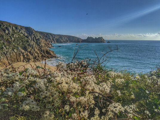 Porthcurno from the coast path
