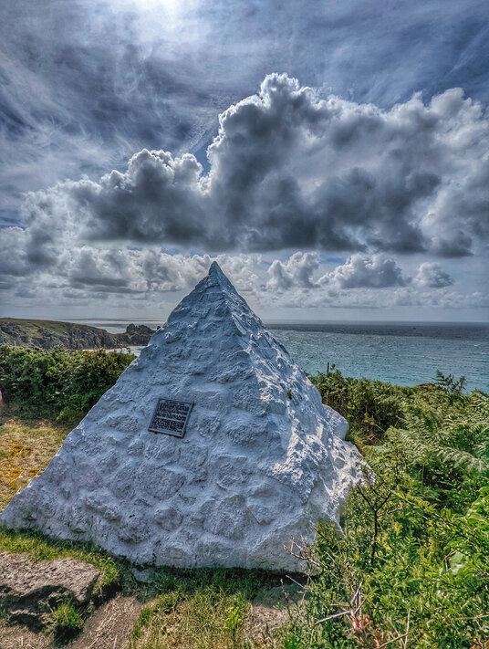 Daymark at Porthcurno