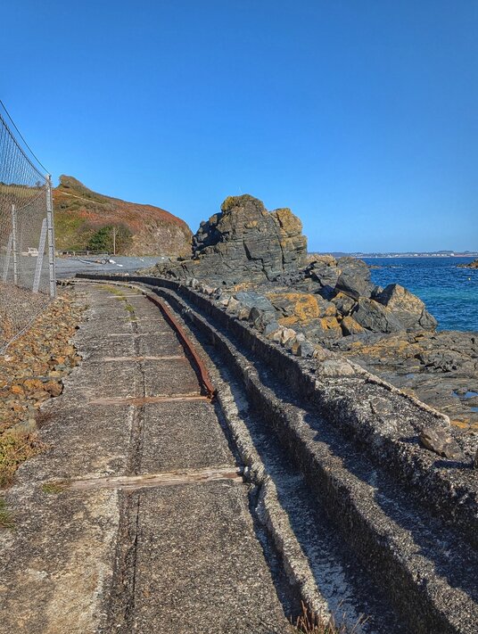 Tramway remains at Porthkerris