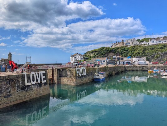 Porthleven during the food festival
