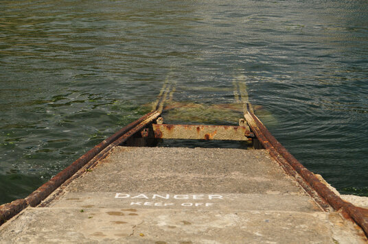 Old boat ramp at Portmellon