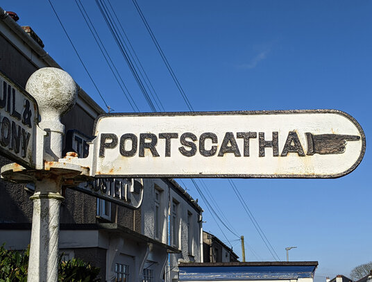 Portscatho sign