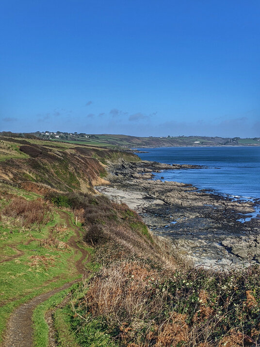 The coast path near Portscatho