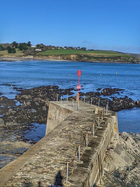 Portscatho harbour wall
