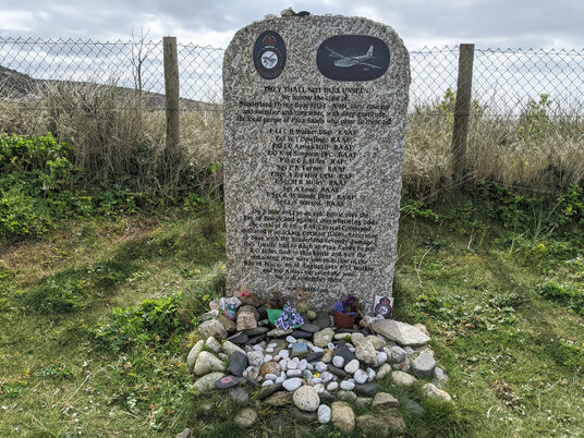 Memorial at Praa Sands