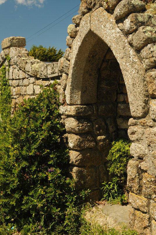 Mediaeval arch from the chapel