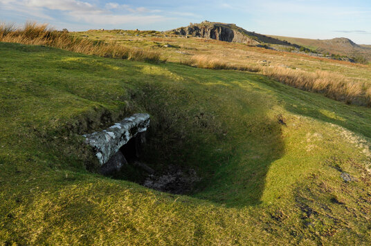The burial chamber in Rillaton Barrow