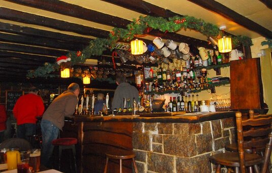 Inside the Rising Sun Inn