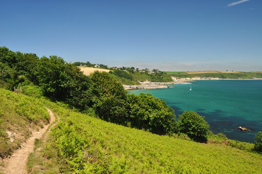 View along the coast towards Falmouth