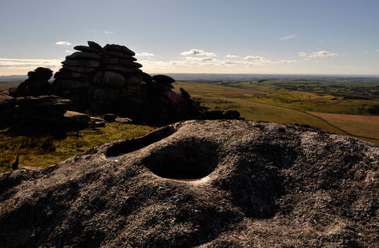 Pitted granite on Roughtor moor