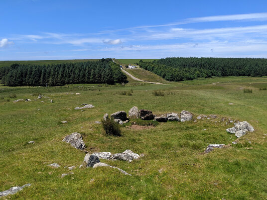 Prehistoric remains at Roughtor