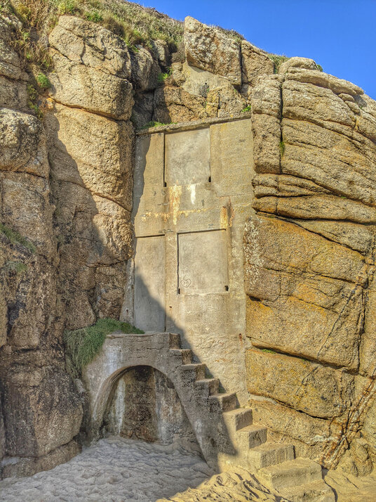Rowena Cade's beach hut, Porthcurno