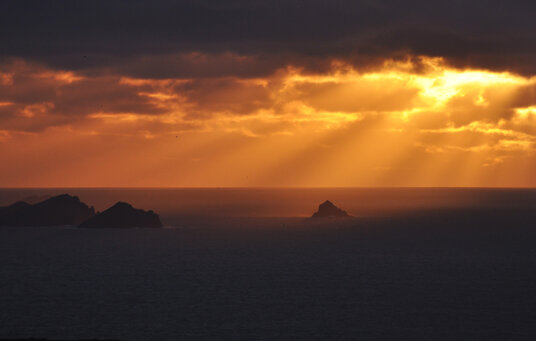 Sunset over The Rumps