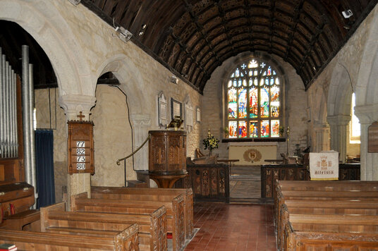 Inside Sancreed Church