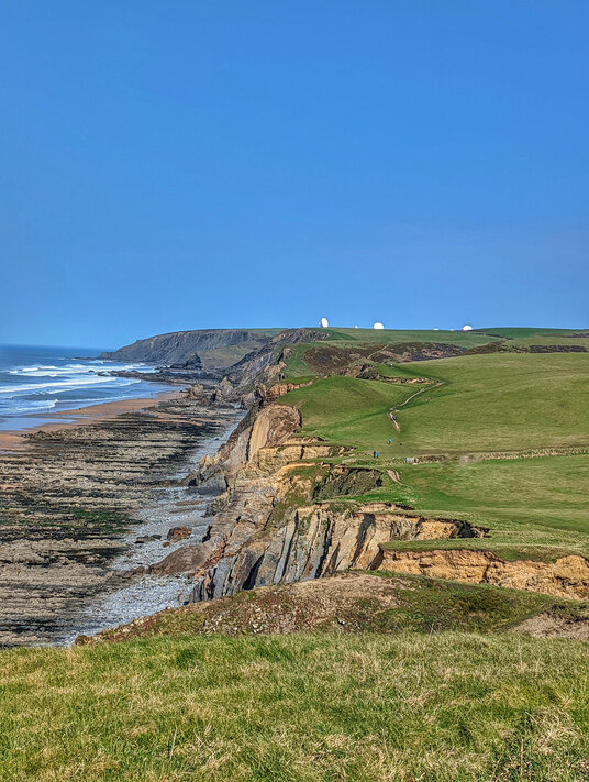 Cliffs above Sandymouth