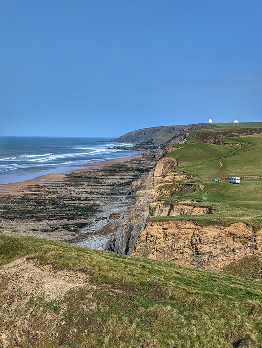 Cliffs above Sandymouth