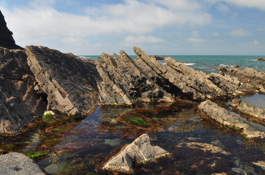 Rockpool on Scrade Beach