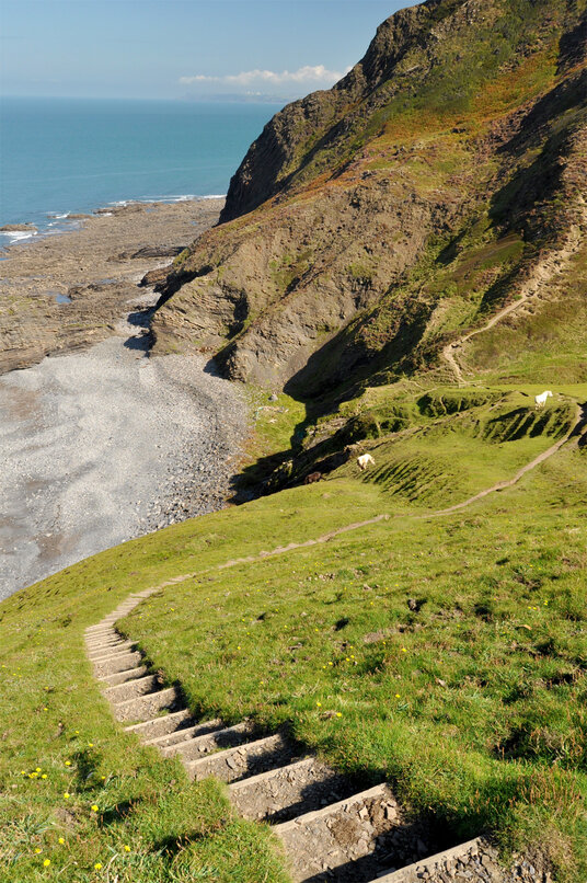 Steps to Scrade Beach