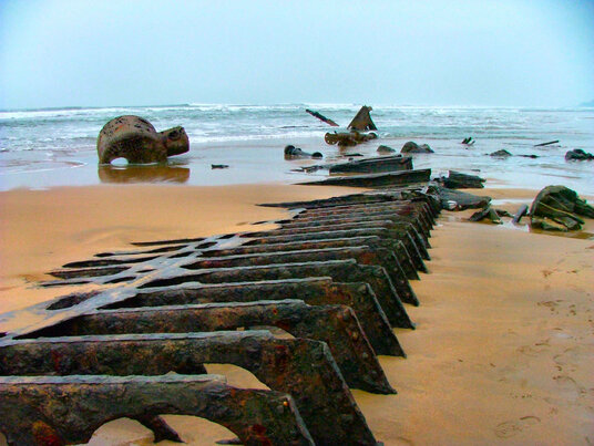 Shipwreck near Menachurch Point