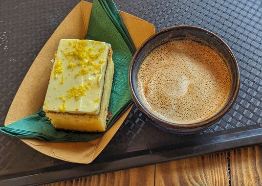 Cake and Coffee at St Nectan's Glen Cafe