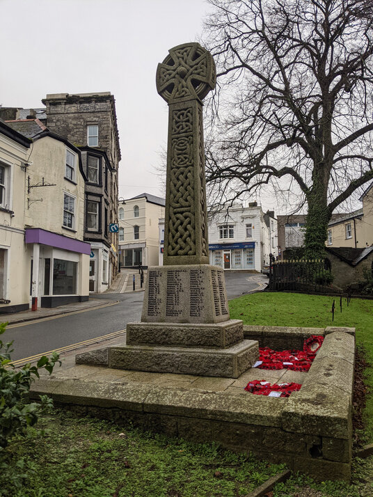 Memorial Cross at the Holy Trinity Church, St Austell