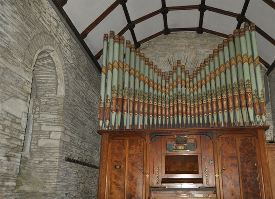 Organ in St Breock church