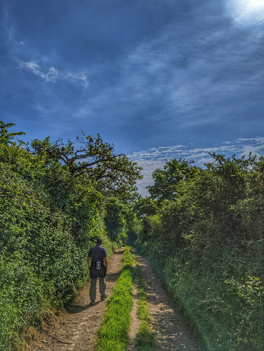 Track towards St Clement