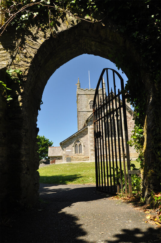 Gateway to St Issey churchyard