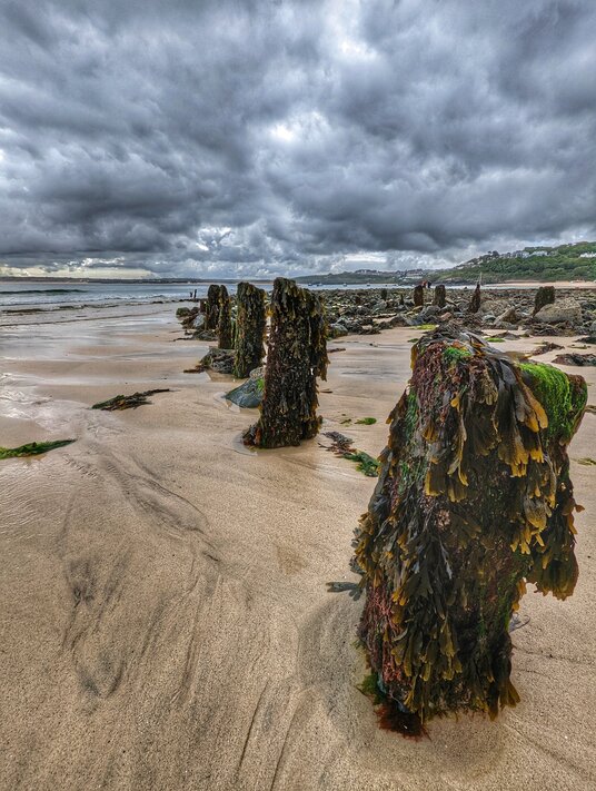 Remains of the old pier