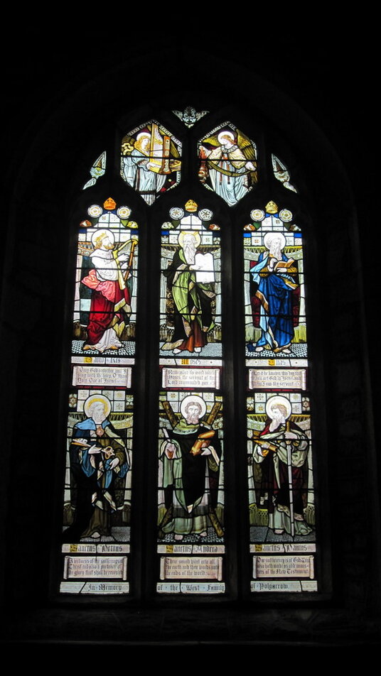 Stained glass in the church