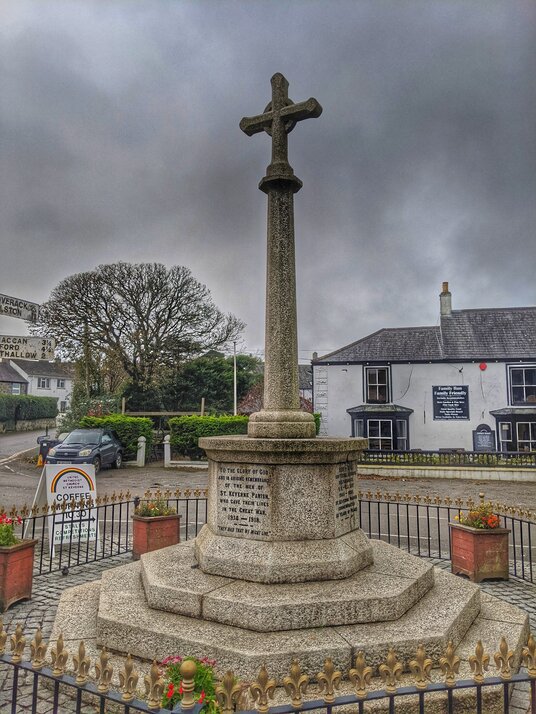Memorial Cross at St Keverne