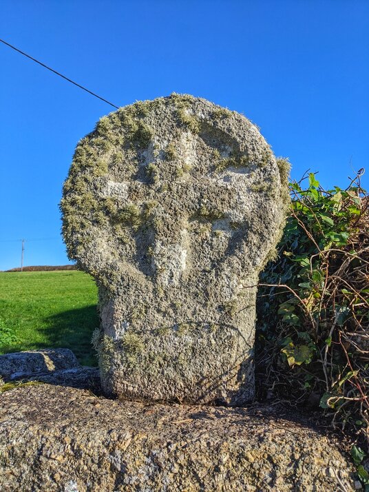Cross at St Levan's church