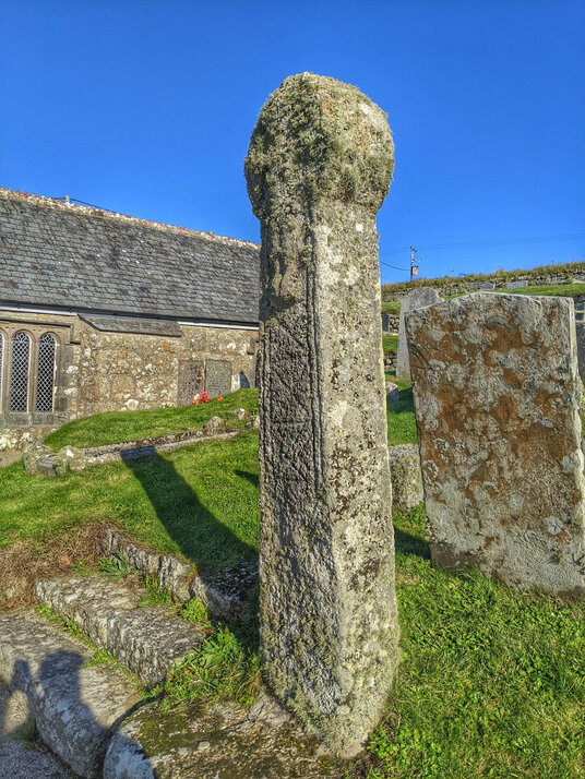 Cross at St Levan's Church