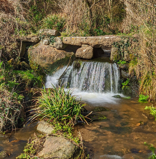 Waterfall at St Loy's Cove