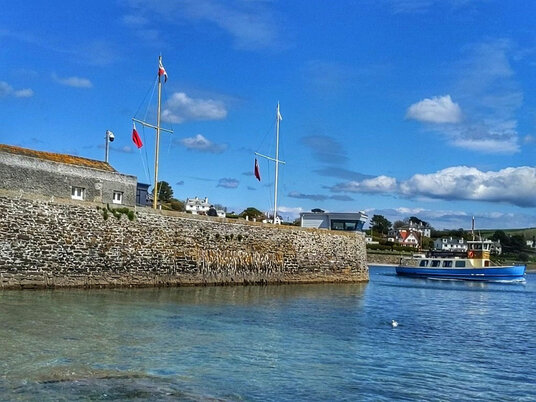 St Mawes harbour wall