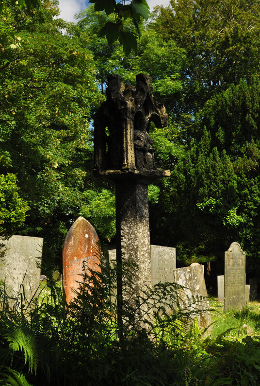 Lantern cross in the churchyard