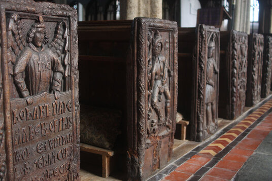 Inside Altarnun church