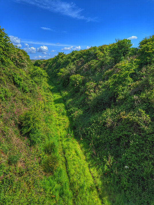 North Cornwall Railway trackbed