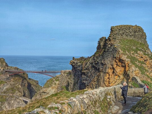 Tintagel Castle bridge