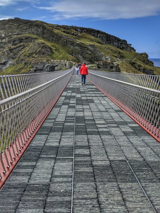 Bridge to Tintagel Castle