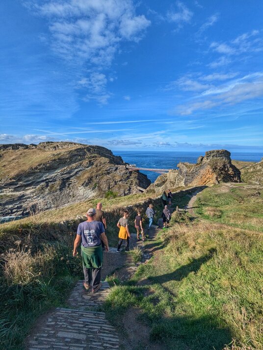 Coast path to Tintagel Castle